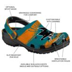 personalized san jose sharks paint splatter graphics clog best selling