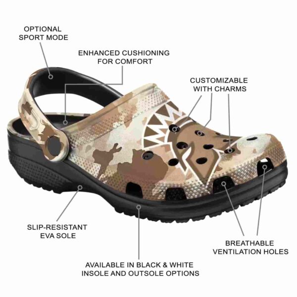 personalized san jose state spartans desert camo clog new arrival
