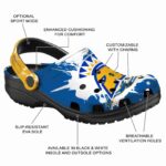 personalized san jose state spartans splatter pattern clog best selling