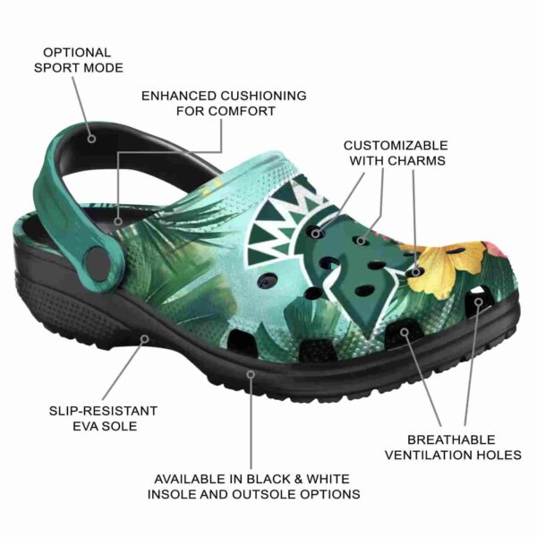 personalized san jose state spartans tropical vibes clog new arrival