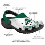 personalized saskatchewan roughriders baseball motif clog best selling