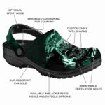 personalized saskatchewan roughriders gothic skull clog best selling