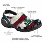 personalized saskatchewan roughriders patriotic stripes clog best selling