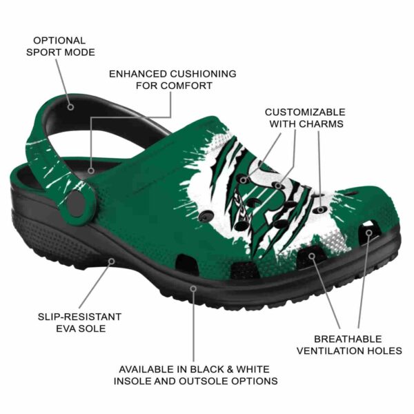 personalized saskatchewan roughriders splash motif background clog new arrival