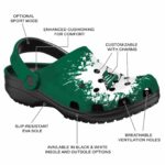 personalized saskatchewan roughriders splatter background clog best selling