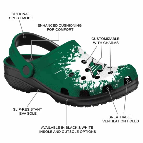 personalized saskatchewan roughriders splatter background clog new arrival