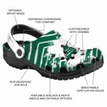 personalized saskatchewan roughriders zigzag paint burst clog best selling