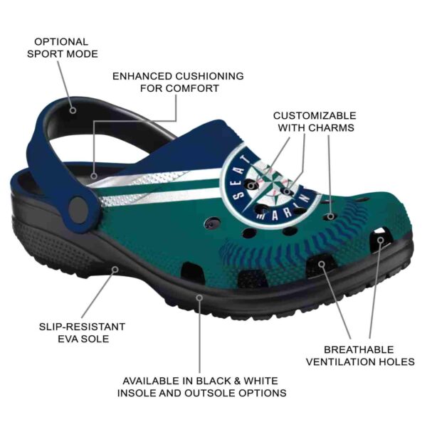 personalized seattle mariners baseball motif crocs new arrival