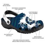 Personalized Seattle Mariners Zigzag Paint Burst Crocs Best selling