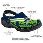 Personalized Seattle Seahawks Football Motif Crocs Best selling
