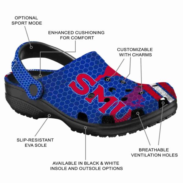 personalized smu mustangs contrasting stripes clog new arrival