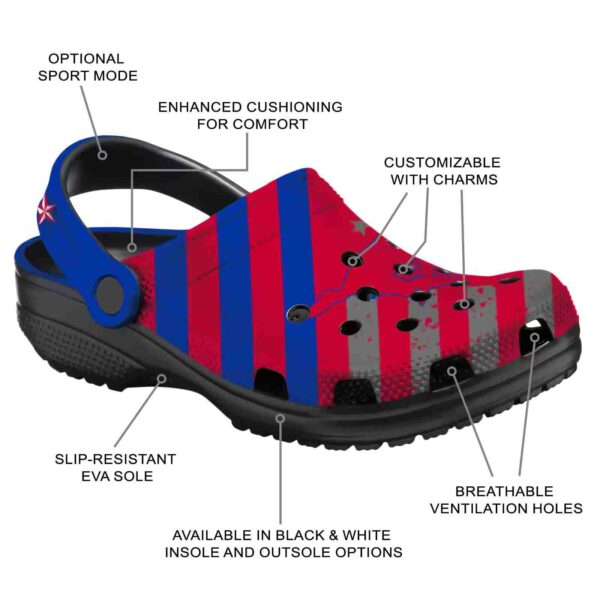 personalized smu mustangs star spangled graphic clog new arrival