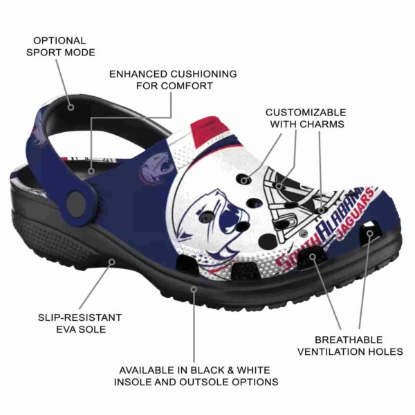 personalized south alabama jaguars football helmet clog new arrival