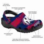 personalized south alabama jaguars paint splatter graphics clog best selling