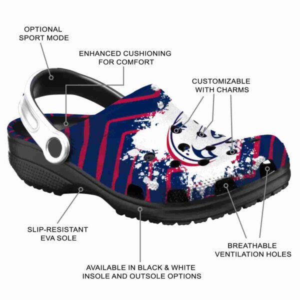 personalized south alabama jaguars zigzag paint burst clog new arrival