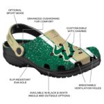 personalized south florida bulls vertical stripes clog best selling