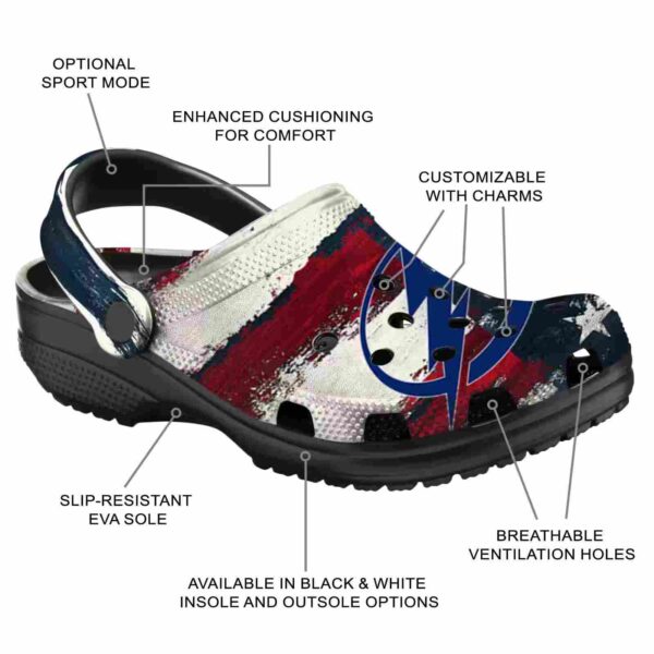 personalized tampa bay lightning patriotic stripes clog new arrival