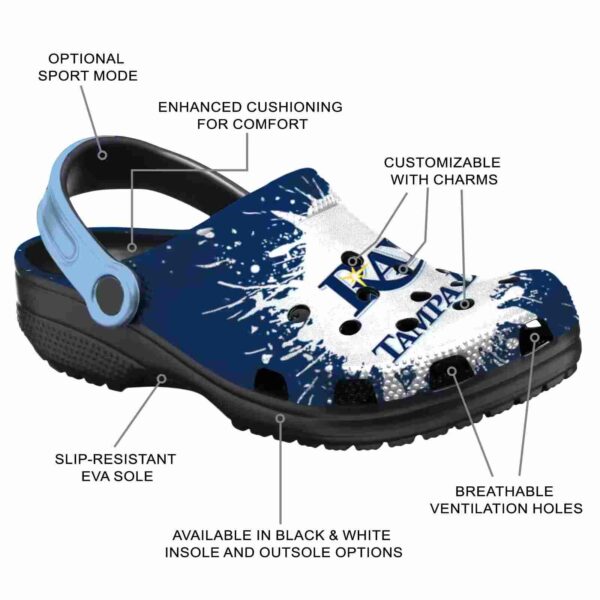 personalized tampa bay rays splash art crocs new arrival