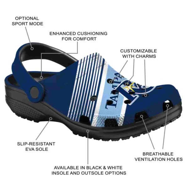 personalized tampa bay rays vibrant dual tone crocs new arrival