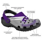 Personalized TCU Horned Frogs Baseball Motif Crocs Best selling