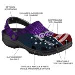 Personalized TCU Horned Frogs Star Spangled Side Pattern Crocs Best selling