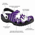 Personalized TCU Horned Frogs Zigzag Paint Burst Crocs Best selling