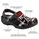 personalized temple owls plaid fusion clog best selling