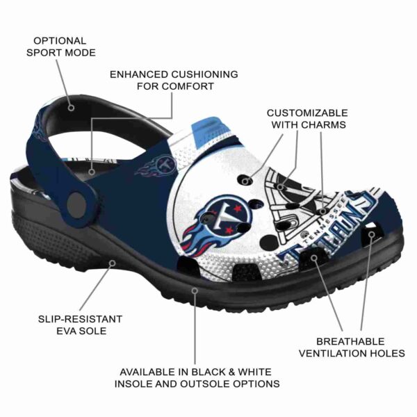 personalized tennessee titans football helmet crocs new arrival