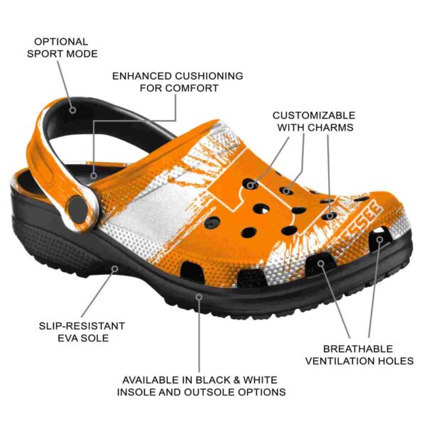 personalized tennessee volunteers paint splatter graphics crocs new arrival