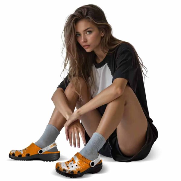 personalized tennessee volunteers splash art crocs premium grade