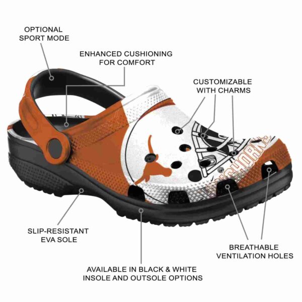 personalized texas longhorns football helmet crocs new arrival