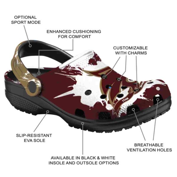 personalized texas state bobcats splatter pattern clog new arrival