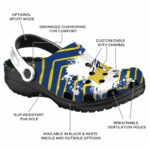 personalized toledo rockets zigzag paint burst clog best selling