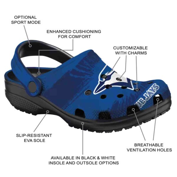 personalized toronto blue jays paint splatter graphics crocs new arrival