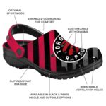 personalized toronto raptors star spangled graphic clog best selling