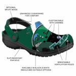 personalized tulane green wave baseball helmet clog best selling