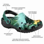 personalized tulane green wave tropical vibes clog best selling