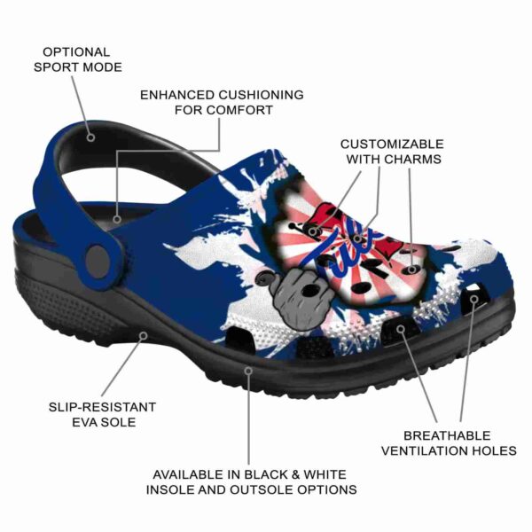personalized tulsa golden hurricane gripping hand clog new arrival