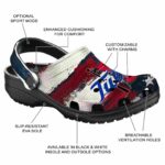 personalized tulsa golden hurricane patriotic stripes clog best selling