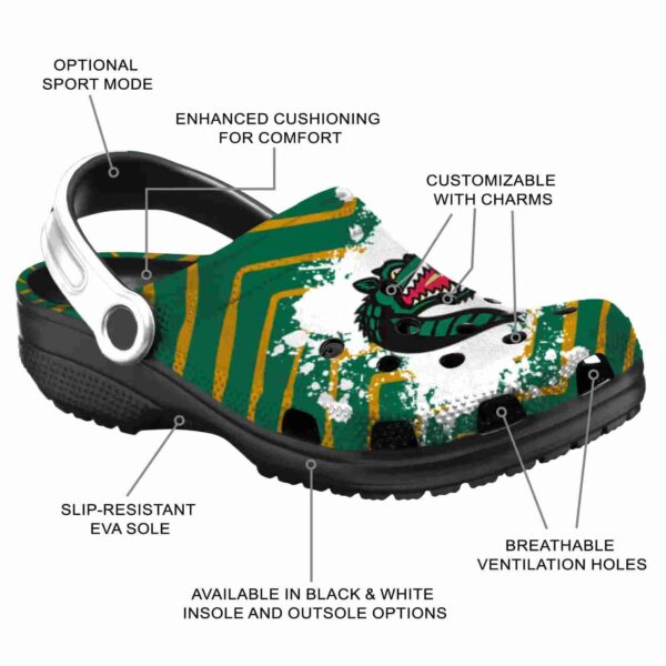 personalized uab blazers zigzag paint burst clog new arrival