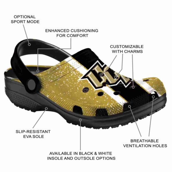 personalized ucf knights vertical stripes crocs new arrival