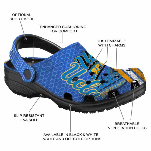 personalized ucla bruins contrasting stripes crocs new arrival