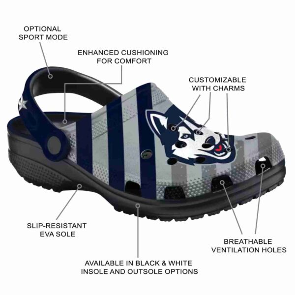 personalized uconn huskies star spangled graphic clog new arrival