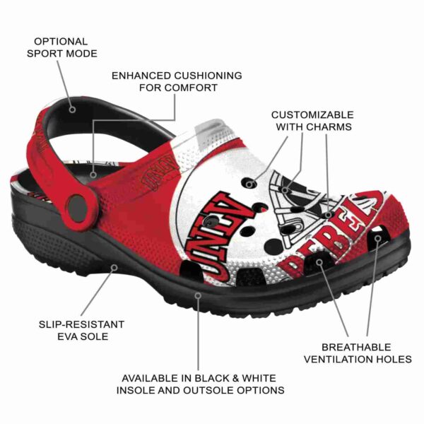 personalized unlv rebels football helmet clog new arrival