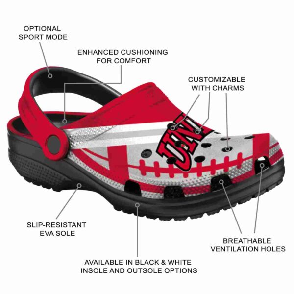 personalized unlv rebels football motif clog new arrival