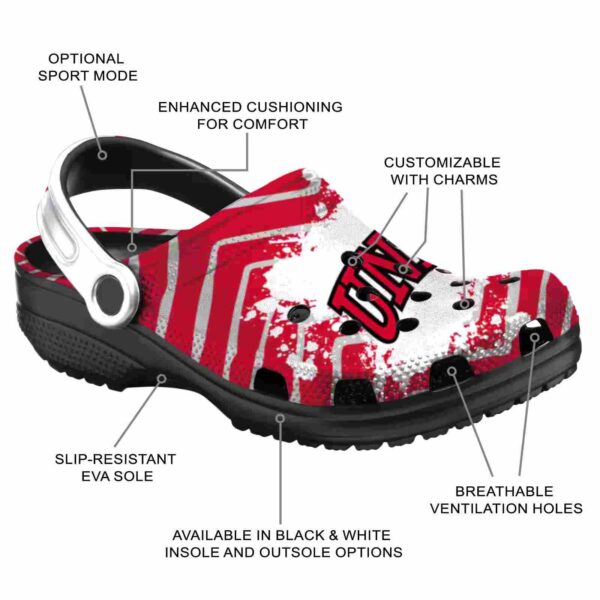 personalized unlv rebels zigzag paint burst clog new arrival