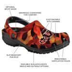 personalized utah jazz autumn leaves clog best selling