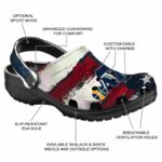 personalized utah jazz patriotic stripes clog best selling