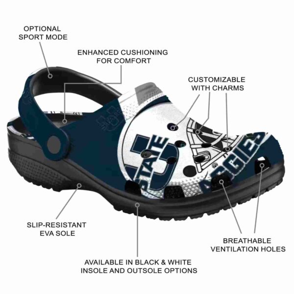 personalized utah state aggies football helmet clog new arrival