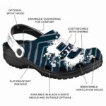 personalized utah state aggies zigzag paint burst clog best selling